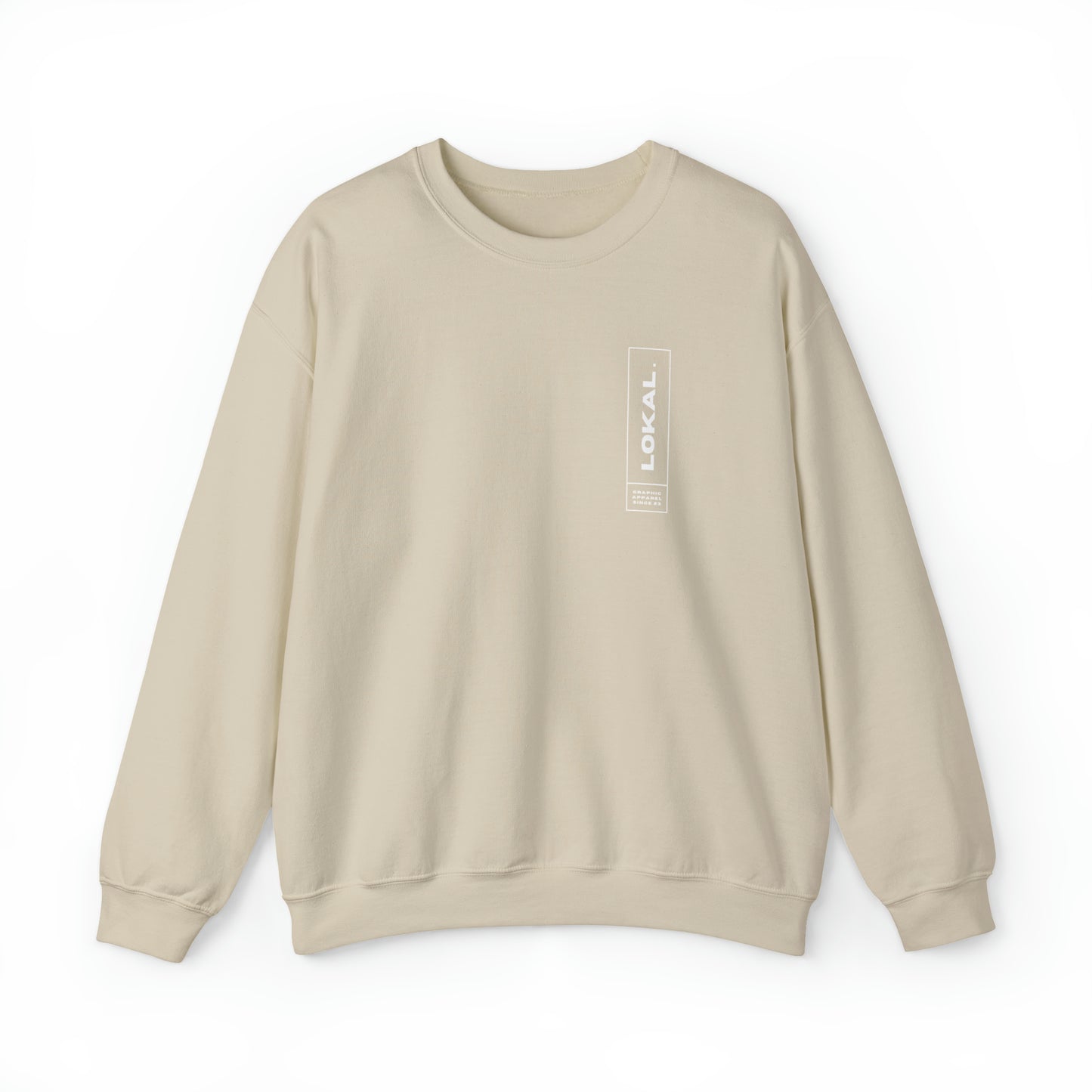 Lokal Coco Graphic Apparel Since 2023 Crewneck Sweatshirt in sand