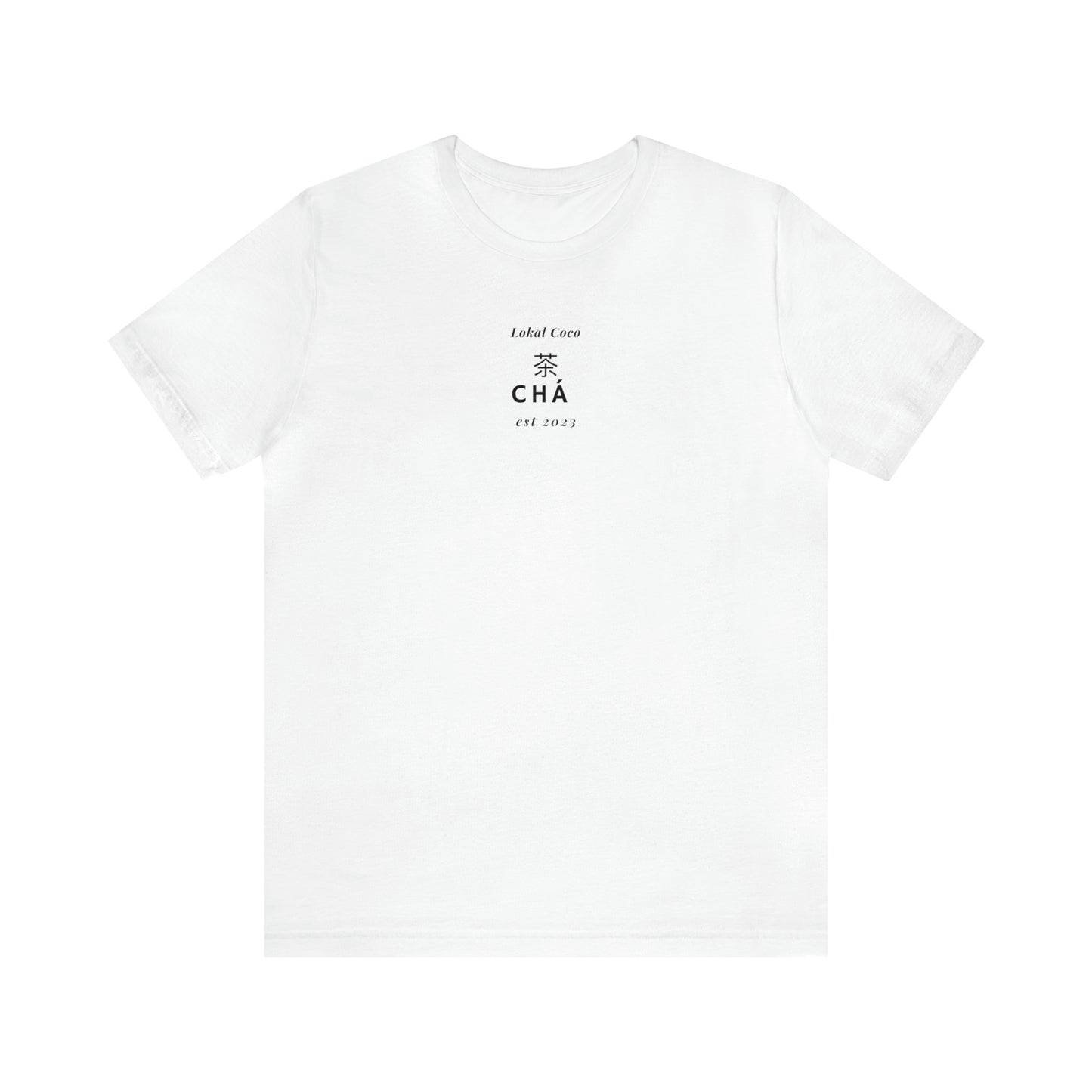 The front of Tea Lover Shirt | 茶 Chá in Mandarin Watercolor T-Shirt in white