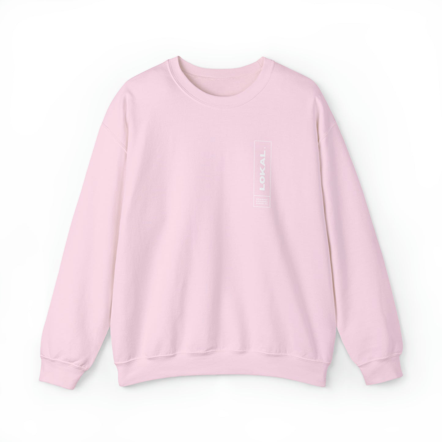 Lokal Coco Graphic Apparel Since 2023 Crewneck Sweatshirt in light pink