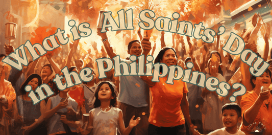 A lively Filipino town walking the streets as they celebrate All Saints’ Day in the Philippines.