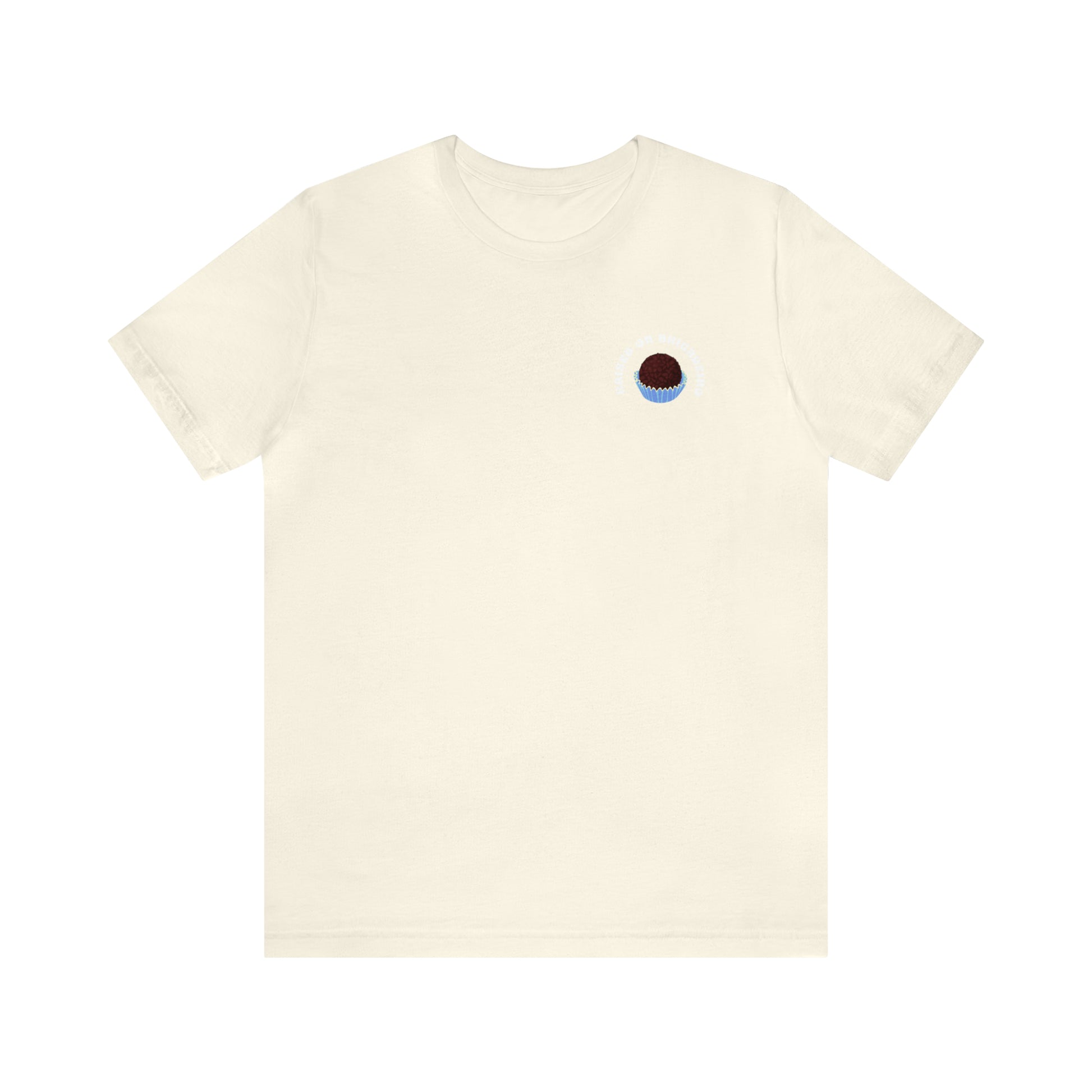 The front of Raised on Brigadeiro T-shirt in natural