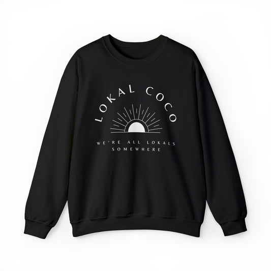 Lokal Coco We're all Lokals Somewhere Official Logo Crewneck Sweatshirt in black
