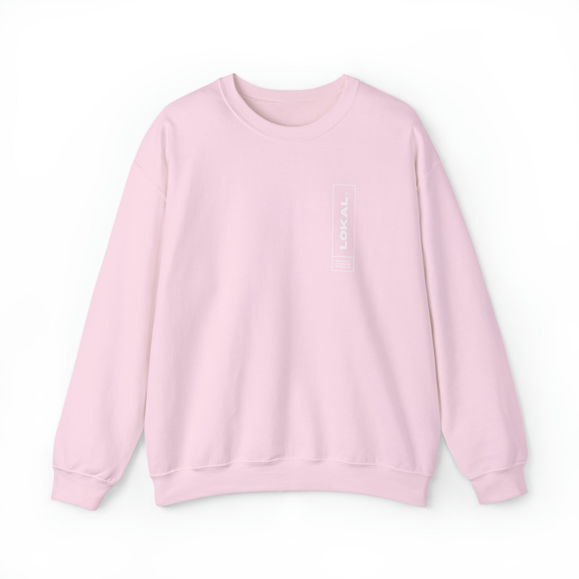 Lokal Coco Graphic Apparel Since 2023 Crewneck Sweatshirt in light pink