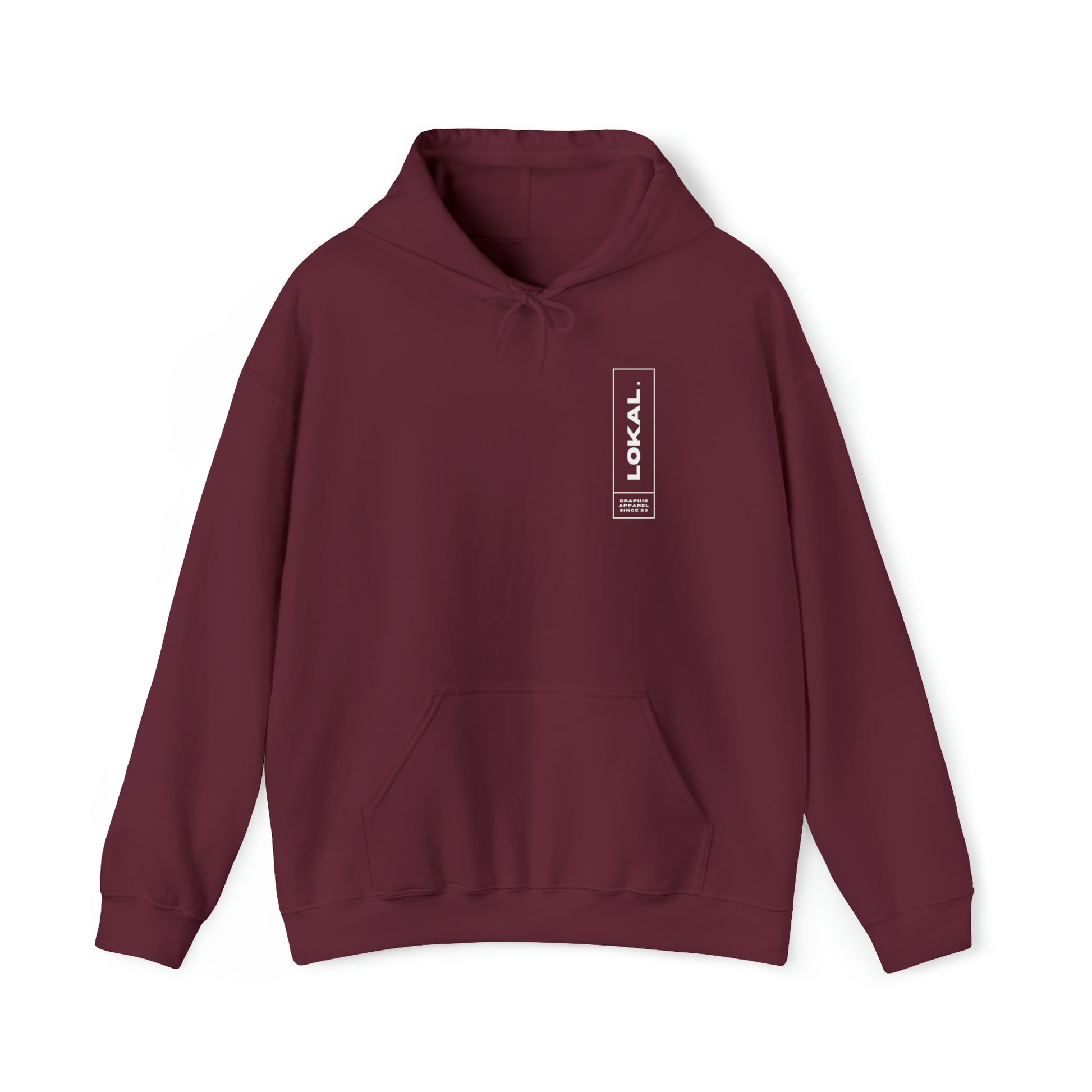 Lokal Coco Graphic Apparel Since 2023 Hoodie in maroon