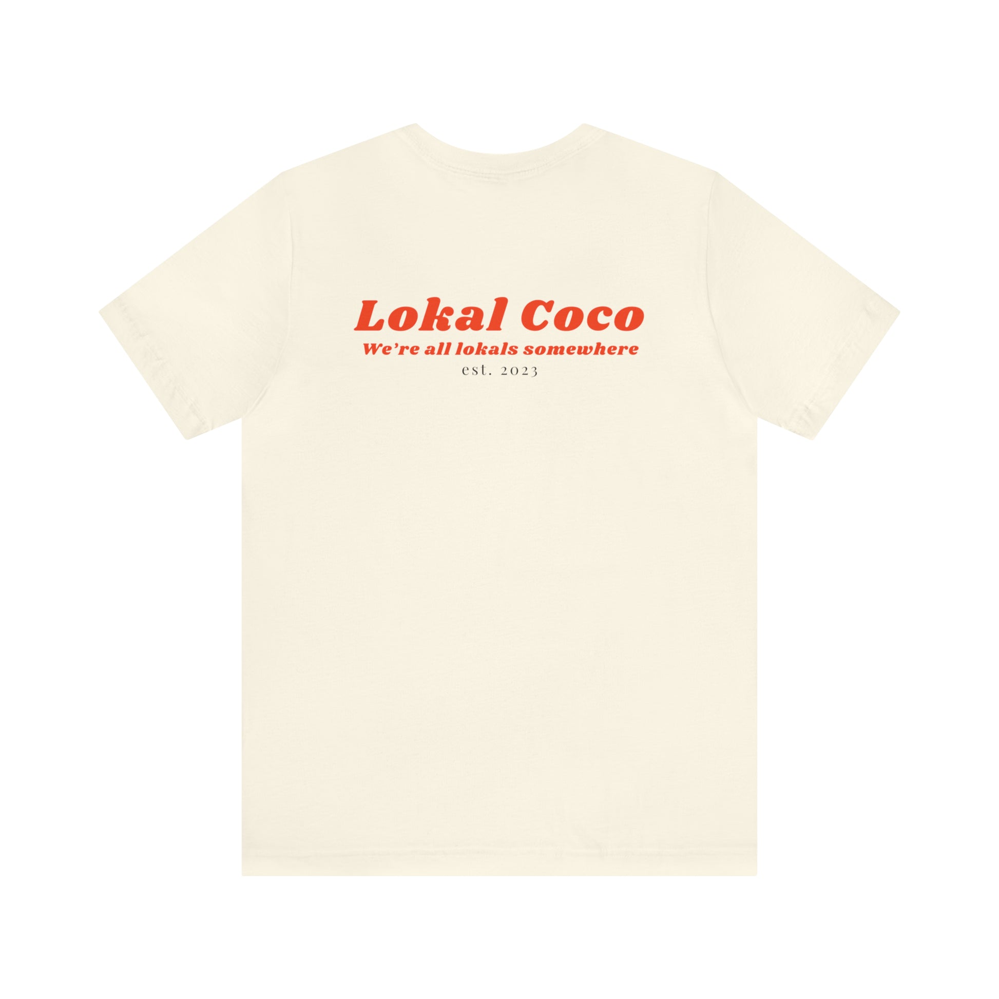  The back of Send Noodles T-Shirt | Noodle Lover Tee in natural 